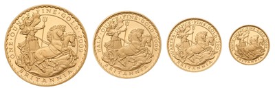 Lot 159 - UK, Britannia Four-Coin Gold Proof Set 2009,...