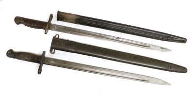 Lot 287 - Two US Winchester M1917 Sword Bayonets, each...