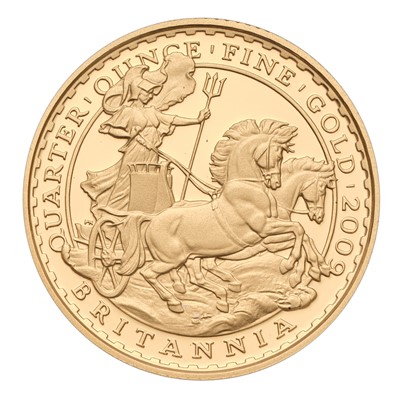 Lot 136 - UK, Gold Proof 1/4 Oz. Britannia 2009,...