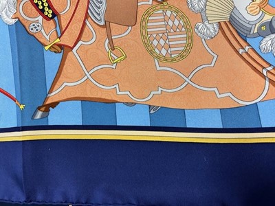 Lot 1084 - Hermès Chocs en Plumes Silk Scarf Designed by...