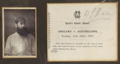 Lot 11 - W G Grace Autograph