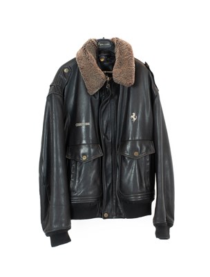 Lot 626 - A Cerruti Italian Leather Flying Jacket, with...