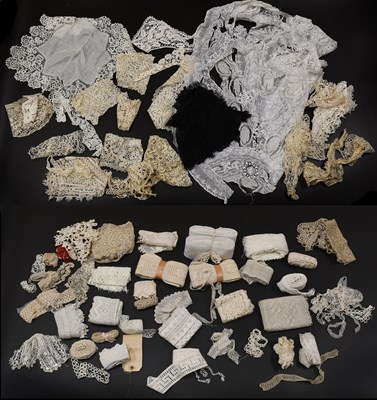 Lot 2145 - Late 19th and Early 20th Century Lace,...