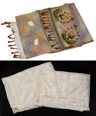 Lot 2146 - Early 20th Century Shot Silk Stole, appliqué...