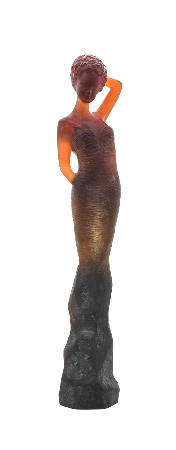 Lot 340 - A Daum Pâte-de-Verre Appaloosa Louise Figure,...