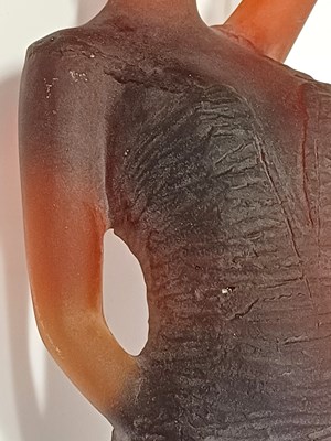Lot 340 - A Daum Pâte-de-Verre Appaloosa Louise Figure,...