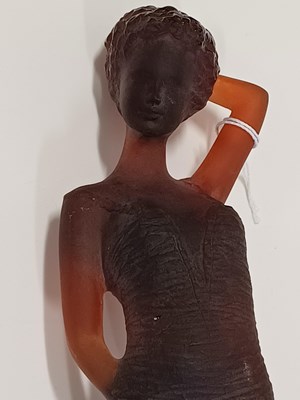 Lot 340 - A Daum Pâte-de-Verre Appaloosa Louise Figure,...
