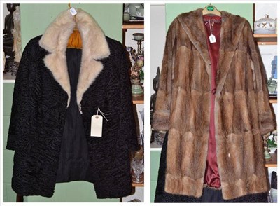 Lot 446 - Two fur coats