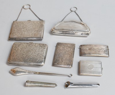 Lot 43 - A Collection of Assorted Silver, including a...