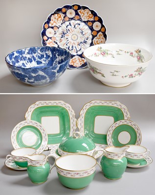 Lot 277 - An Aynsley Porcelain Breakfast Set, green...