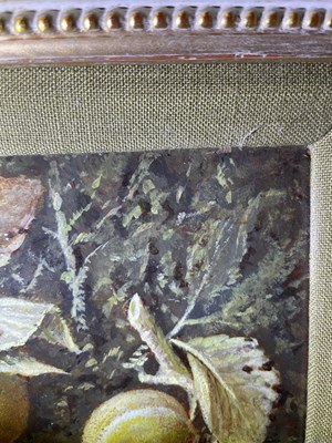 Lot 555 - Oliver Clare (1853-1927) Still life of plums...