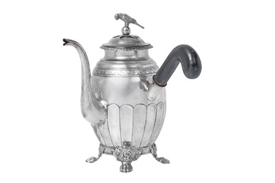 Lot 2066 - A Swedish Silver Coffee-Pot