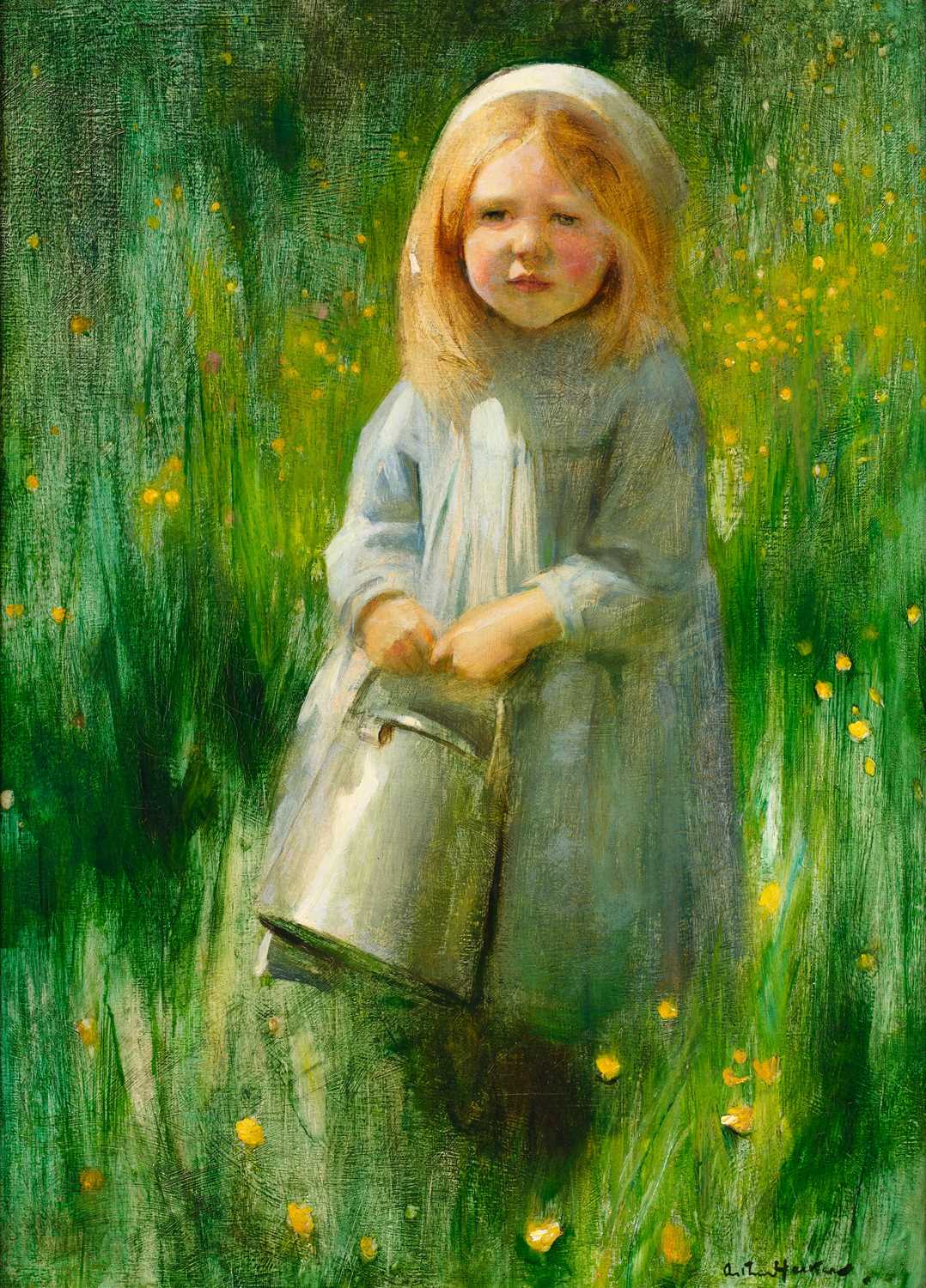 Lot 1086 - Arthur Hacker RA (1858-1919) "The Little...