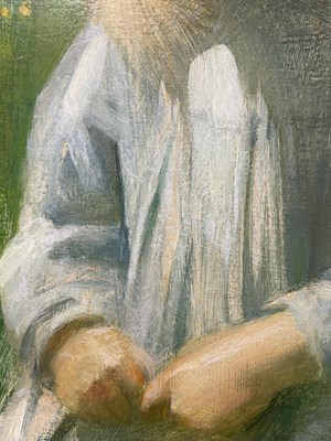 Lot 1086 - Arthur Hacker RA (1858-1919) "The Little...