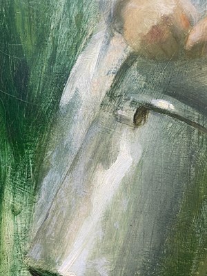 Lot 1086 - Arthur Hacker RA (1858-1919) "The Little...