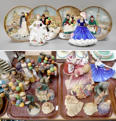 Lot 262 - Three Trays of Royal Doulton Figures and...