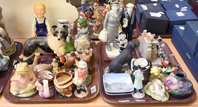 Lot 300 - A Collection of Ceramic and Composite Figures...