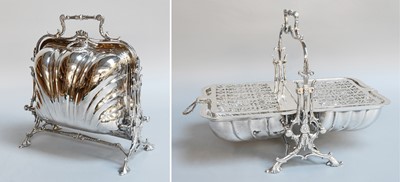 Lot 137 - A Silver Plated Staniforth Patent Biscuit Box,...