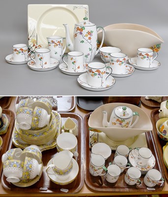 Lot 309 - A Foley China Porcelain Coffee Set, decorated...