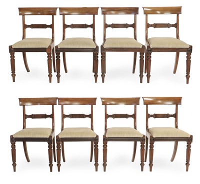 Lot 355 - A Set of Eight Carved Mahogany Dining Chairs...