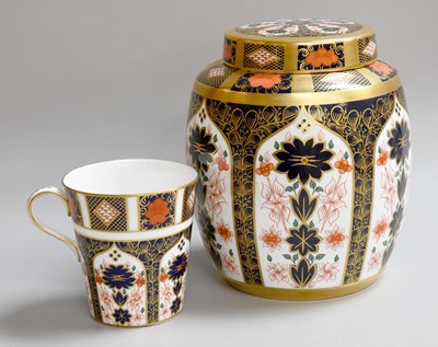 Lot 278 - A Royal Crown Derby Porcelain Ginger Jar,...