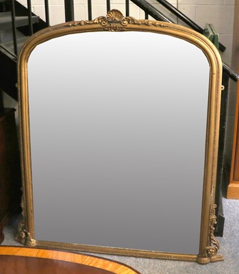 Lot 1401 - A 19th Century Giltwood Overmantel Mirror,...