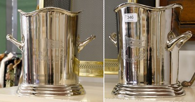 Lot 346 - A Pair of Twin Handled Champagne Buckets