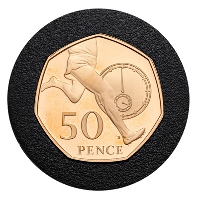 Lot 151 - UK, Gold Proof Fifty Pence 2004, celebrating...