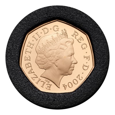 Lot 151 - UK, Gold Proof Fifty Pence 2004, celebrating...