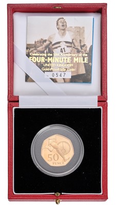 Lot 151 - UK, Gold Proof Fifty Pence 2004, celebrating...