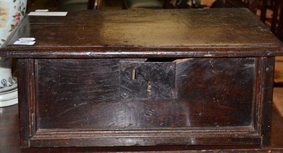 Lot 463 - A late 17th century oak bible box