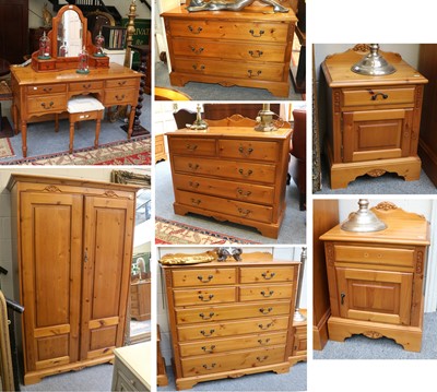 Lot 1402 - A Jaycee Furniture Limited Nine Piece Pine...