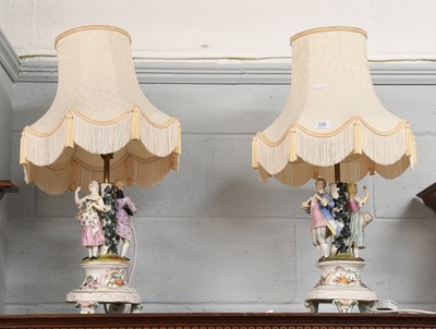 Lot 335 - A Pair of Carl Thieme Potschappel Porcelain...