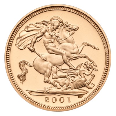 Lot 182 - Elizabeth II, Gold Proof Half Sovereign 2001;...