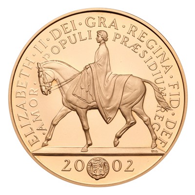 Lot 175 - UK, Gold Proof Five Pounds 2002, Golden...