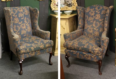 Lot 1382 - A Near Pair of Reproduction Georgian Style...