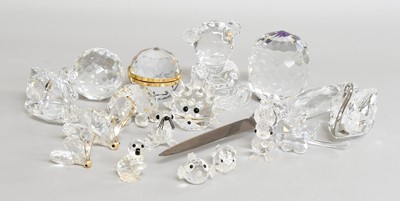 Lot 314 - A Collection of Swarovski crystal, including a...