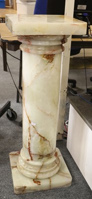 Lot 1368 - An Onyx Column, 34cm by 94cm