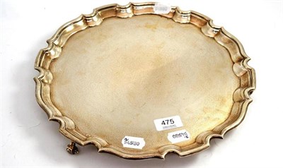 Lot 475 - Silver salver