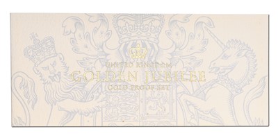 Lot 107 - UK, Golden Jubilee Gold Proof Set 2002, 13...