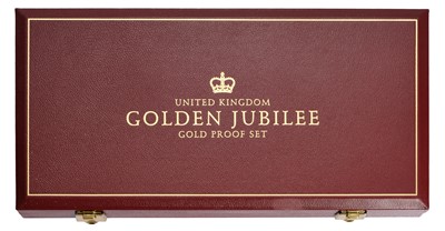 Lot 107 - UK, Golden Jubilee Gold Proof Set 2002, 13...