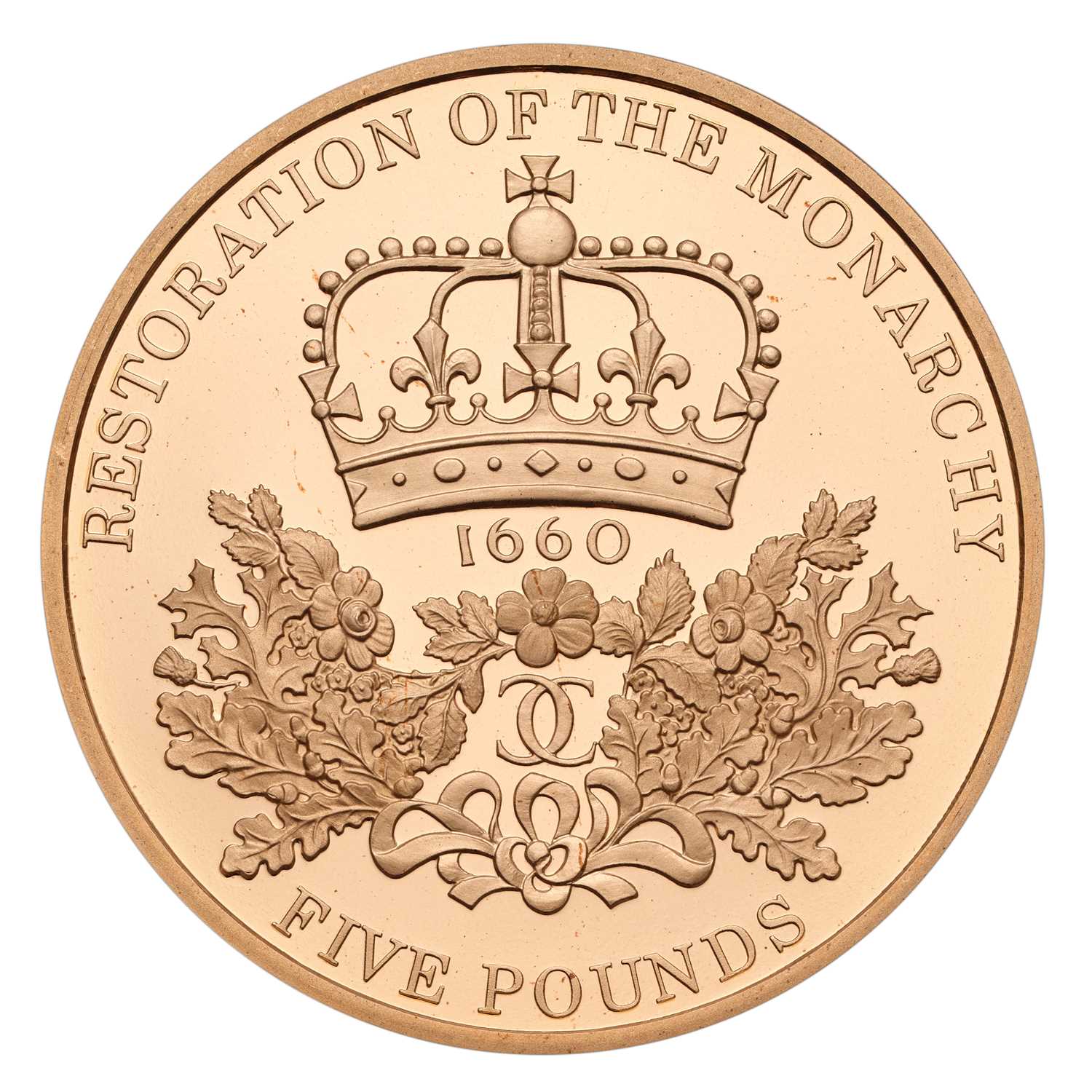 Lot 158 - UK, Gold Proof Five Pounds 2010, Restoration...