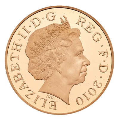 Lot 158 - UK, Gold Proof Five Pounds 2010, Restoration...