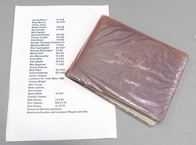 Lot 137 - Autograph Book from Austin Reed Gentlemens Outfitter, Bold St, Liverpool