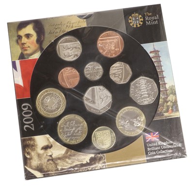 Lot 33 - 2009 UK Brilliant Uncirculated Coin Set, 11...