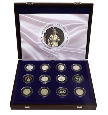 Lot 25 - Elizabeth II, Coronation Anniversary Silver...