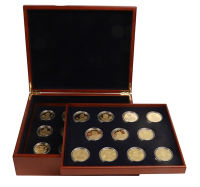 Lot 49 - A History of The Monarchy Silver Proof Crown...