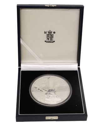 Lot 53 - Alderney, One Kilo Fine Silver Coin 2004, £50...