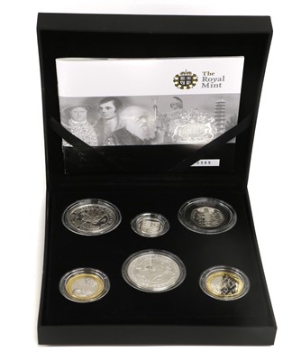 Lot 10 - UK, Family Silver Proof Collection 2009, 6...