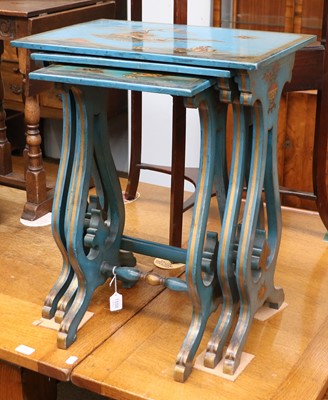 Lot 1558 - A Nest of Three Chinoiserie Occasional Tables,...